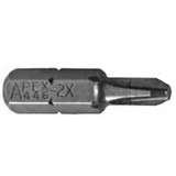 Limited Clearance Phillips Head Insert Bit for 1/4" Hex Drive, #2 x 1" Long redirect to product page